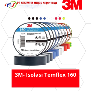 Isolasi Temflex 160 warna : Hitam,merah,biru,kuning,hijau